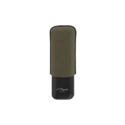 S.T. Dupont Khaki Grain & Matt Black 2 Cigar Case(S T Dupont Khaki Grain Matt Black 2 Cigar Case)
