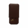 Edward Sahakian 3 Cigar Case - Brown(Bosquet X Edward Sahakian 3 Finger Cigar Case Black 1) -Davidoff London 3F Brown Front