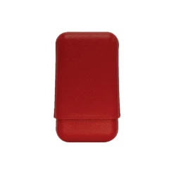 Edward Sahakian 3 Cigar Case - Red(Edward Sahakian 3 Cigar Case Red) -Davidoff London 3F Red Back