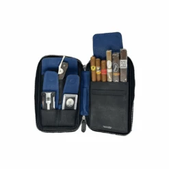 The Cigar Holder Cigar Case - Black & Blue(The Cigar Holder Cigar Case Black Blue)