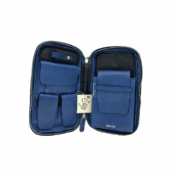 The Cigar Holder Cigar Case - Blue & Black(The Cigar Holder Cigar Case Blue Black) 6 The Cigar Holder Cigar Case - Blue & Black(The Cigar Holder Cigar Case Blue Black) -Davidoff London Blue Open