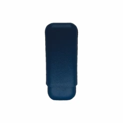 Edward Sahakian 2 Cigar Case - Blue(Bosquet X Edward Sahakian 2 Finger Cigar Case Blue) -Davidoff London Bosquet2F Blue Gold Closed