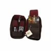 The Cigar Holder Cigar Case - Brown & Burgundy(The Cigar Holder Cigar Case Brown Burgundy) -Davidoff London Brown Open with accessories