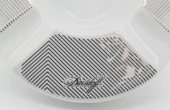 Davidoff 2 Cigar Round Porcelain Ashtray(2 Cigar Round Porcelain Ashtray) -Davidoff London Davidoff Ceramic Ashtray